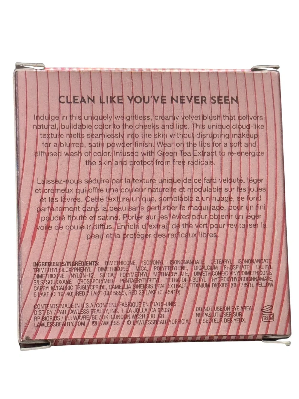 LAWLESS Pinch My Cheeks Soft-Blur Cream Blush Valentine 0.18 oz NEW